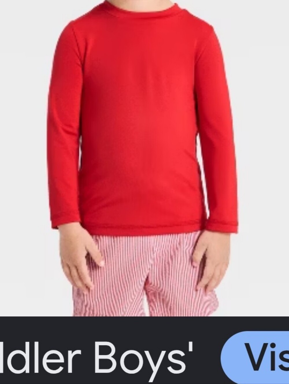 Cat & JACK Bright red Thermal Top Size 16 Long Sleeves